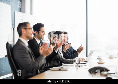 Business team having a meeting Stock Photo