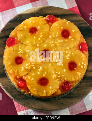 Pineapple upside down cake Stock Photo
