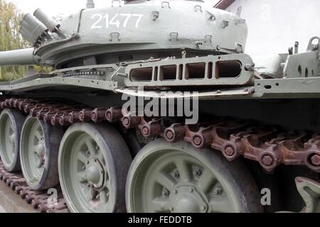 Heavy tank T-80 in Vukovar, Croatia - leftover after civil war Stock Photo