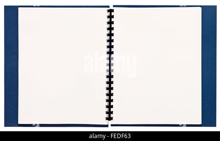 Blank Spiral Bound Presentation Book XXL Stock Photo