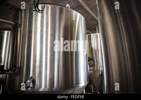 Large vat of beer Stock Photo