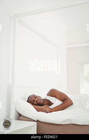 Handsome man sleeping Stock Photo