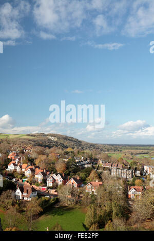 View of Lewes, East Sussex, England Stock Photo