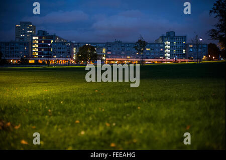 Early evening view of Broadwater Farm housing estate, Tottenham, London Stock Photo