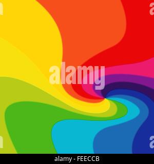 Abstract variegated pattern with multicolour swirl parts, vector illustration Stock Vector