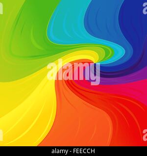 Abstract variegated pattern with multicolour swirl zones, vector illustration Stock Vector