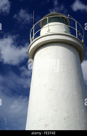 Lighthouse under a deep blue sky Stock Photo