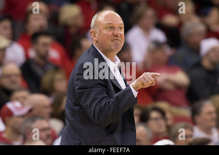 Madison, WI, USA. 4th Feb, 2016. Wisconsin Badgers guard Bronson Koenig ...