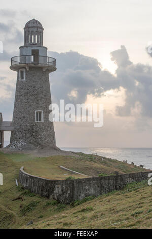 An early morning at Sabtang Lighthouse located at Sabtang Island in Phillipines. Stock Photo