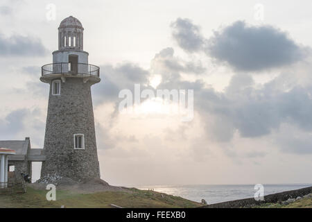 An early morning at Sabtang Lighthouse located at Sabtang Island in Phillipines. Stock Photo