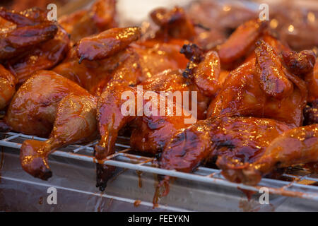 Duck Roasted for sale at market in Thailand Stock Photo