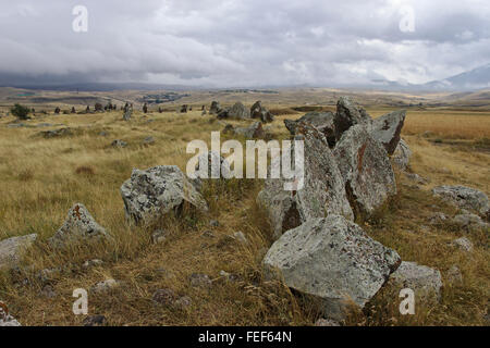 Zorats Karer stone circle near Sisian in Armenia