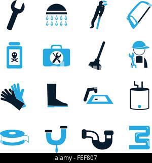 Plumbing icons set Stock Vector Image & Art - Alamy
