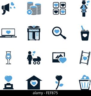 Valentine day icons set Stock Vector Image & Art - Alamy