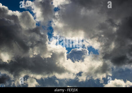 Clouds on a very cool winter day Stock Photo