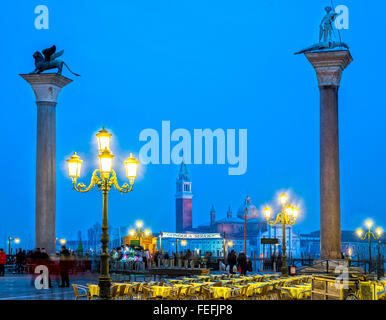 Venice view with San Giorgio Maggiore church. San Marco, Venice, Italy Stock Photo
