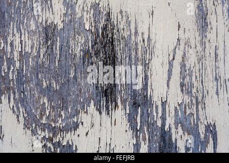 rusted blue and white discolored by time texture the metal surface. worm and corroded over time Stock Photo