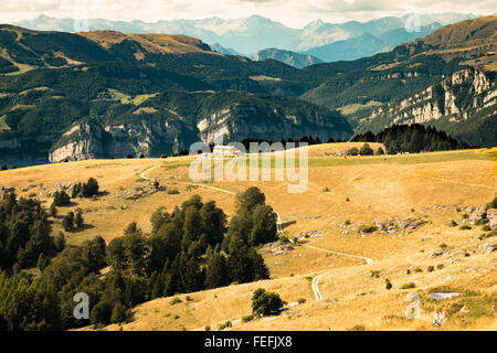 Views of the Dolomites, Italian alps famous worldwide. Stock Photo