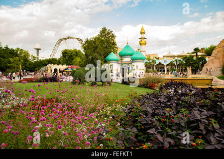 CASTELNUOVO DEL GARDA, Italy - September 08: Gardaland Theme Park in Castelnuovo Del Garda, Italy on Tuesday, September 8, 2015. Stock Photo