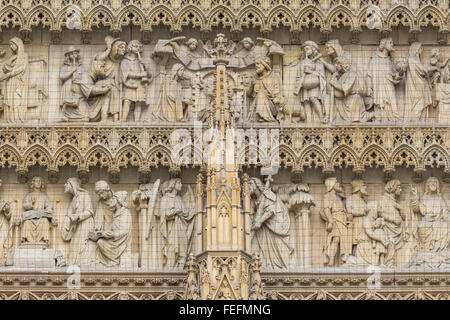 The cathedral of Cologne. Detail from facade Stock Photo