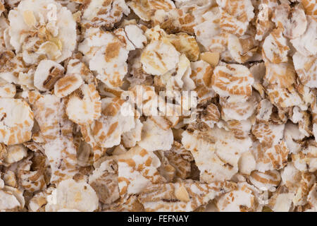 Close up of porridge oats as background or texture. Diet and healthy nutrition Stock Photo