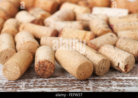 Wine corks as background, selective focus Stock Photo