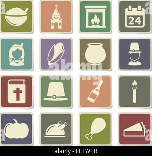 Thanksgiving simply icons Stock Vector Image & Art - Alamy