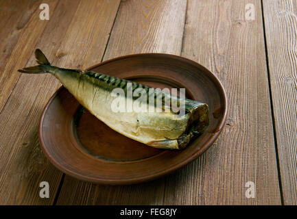 Buckling  -  hot-smoked herring similar to the kipper and the bloater Stock Photo