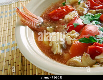 Conch soup -  Jamaican Style,What's Cooking America Stock Photo