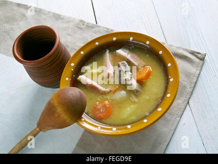 Traditional Dutch Pea Soup - Snert Stock Photo