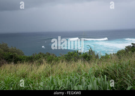 Peahi (Jaws) on the island of Maui, Hawaii (USA) Stock Photo