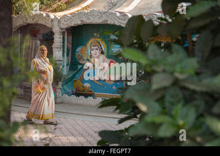 The grounds of the Brama Kumaris Ashram in Mount Abu Road, Rajasthan, India Stock Photo