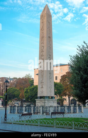 The egypt obelisk at the Hippodrome in Istanbul Stock Photo