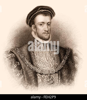 Thomas Howard, 4th Duke of Norfolk, 1536-1572, an English nobleman Stock Photo