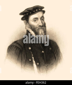 Sir Thomas Gresham the Elder, 1519-1579, an English merchant and financier Stock Photo