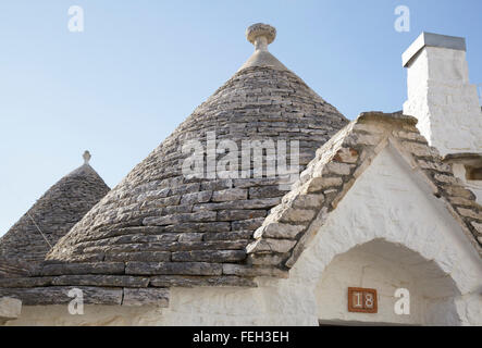 Typical trulli in Alberobello, Puglia, Italy Stock Photo