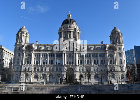 Mersey Docks and Harbour Board building, Pier Head, Liverpool Stock Photo