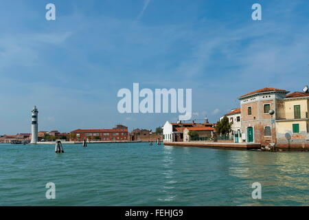 Murano island is the most famous place for handmade glass production by artisan glass-worker. Stock Photo