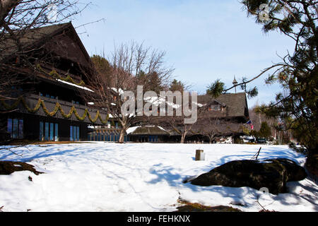 The Von Trapp Family Lodge in Stowe Vermont, USA, this image shows The main building of the Trapp Family Lodge Stock Photo