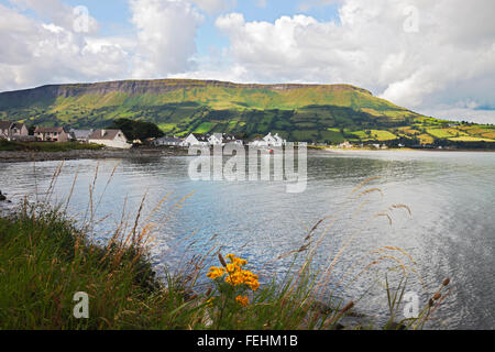 the Lurigethan Mountain near Glenariff and Waterfoot, County Antrim, Ireland Stock Photo