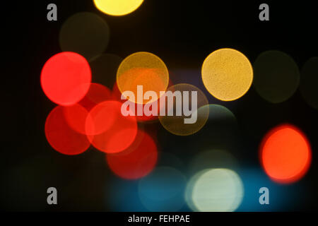 defocused of traffic abstract light Stock Photo