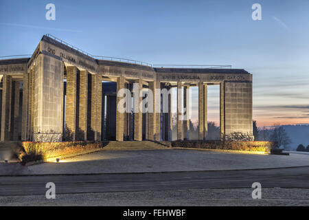 World War II memorial 'Mardasson' in Bastogne, Wallonia, Belgium Stock Photo