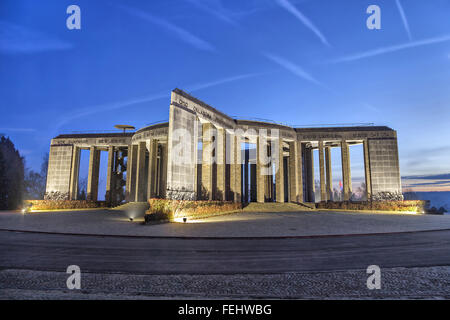 World War II memorial 'Mardasson' in Bastogne, Wallonia, Belgium Stock Photo