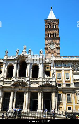 Basilica Santa Maria Maggiore in Rome Stock Photo