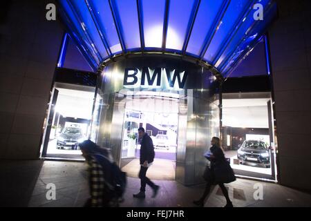 The Bayerische Motoren Werke Aktiengesellschaft (BMW AG) is the parent company of the BMW Group, a globally operating automobile and motorcycle manufacturer based in Munich. October 2015 Stock Photo