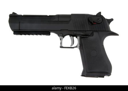 Airsoft pistol isolated on the  white background. Stock Photo