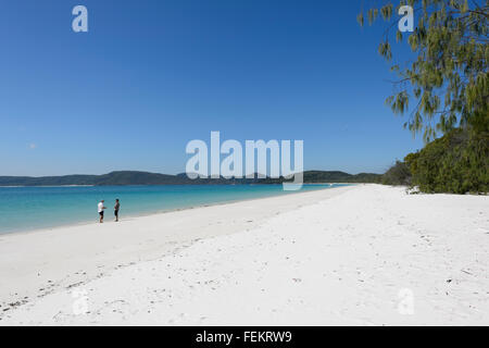 Whitehaven Beach, Whitsunday Islands, Queensland, Australia Stock Photo