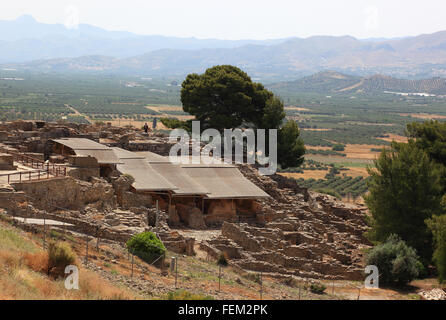 Crete, Mionische palace excavation site Festos, Faistos, Phaistos Stock Photo