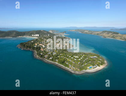 Aerial view of Hamilton Island, Queensland, Australia Stock Photo