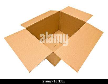 Empty Cardboard Box Two Stock Photo
